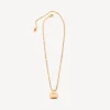 Långt Nano Square-halsband i guld Långt Nano Square-halsband i guld