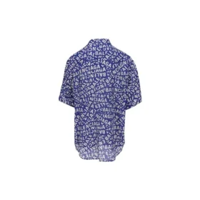 Logo Strips Minimal Silk-tröja ”Blue Dirty White” 681813TNL054644