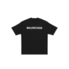 Logo-T-shirt, medium passform, ”svart” 612966TMVF41070