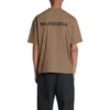 Logo-T-shirt, medium passform, ”Tan” 612966TMVF47761