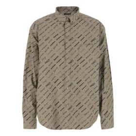 Logomania All Over långärmad tröja ”Beige” 662983TNLL19763