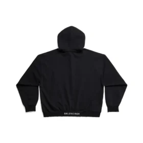 Luvtröja i medium passform ”Black Faded” 742603TOVF39034
