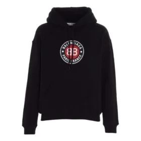 Luvtröja med BB-logotyp och långa ärmar, svart 612959TJVD71000