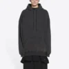 Luvtröja med broderad logotyp ”Black” 578135TLVB81146