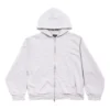 Luvtröja med dragkedja bak, normal passform ”Dirty White baby-pink” 803264TSVP12420