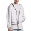 Luvtröja med dragkedja bak, normal passform ”Dirty White baby-pink” 803264TSVP12420