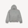 Luvtröja med dragkedja för män från Balenciaga i Balenciaga-grått med regelbunden passform Luvtröja med dragkedja för män från Balenciaga i Balenciaga-grått med regelbunden passform