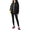 Luvtröja med dragkedja och broderad logotyp ”Black” 674719TLVH81070