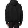 Luvtröja med dragkedja och broderad logotyp ”Black” 674719TLVH81070