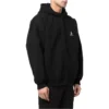 Luvtröja med dragkedja och broderad logotyp ”Black” 674719TLVH81070
