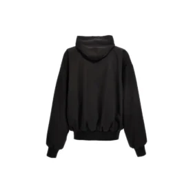 Luvtröja med dragkedja, stor passform ”Black” 750965TNT391000