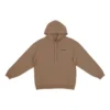 Luvtröja med logo på ryggen, normal passform ”Brown” 600583TMVF57761