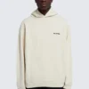 Luvtröja med logo på ryggen, normal passform ”Off White” 600583TMVF5-9069