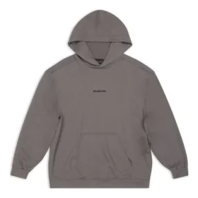 Luvtröja med ryggtryck, medium passform ”Grey” 600583TNVH11227