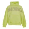 Luvtröja med sönderrivna fickor i Tape Type-stil, oversized ”Fluo Yellow” 744441TOVB17204