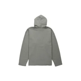 Luvtröja med suddat logo och sliten look ”Grey” 661711TKVD68174