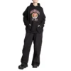 Luvtröjor med college-logotryck, bred passform, grundad 1917, ”Svart” 675003TLV901076