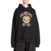 Luvtröjor med college-logotryck, bred passform, grundad 1917, ”Svart” 675003TLV901076