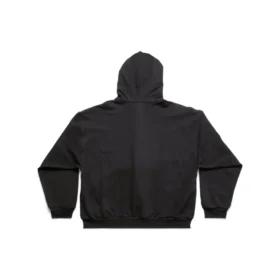 Luvtröjor med dragkedja och klisterlappar, medium passform ”Black Faded” 744457TOVD31055