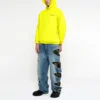 Luvtröjor med logo i medium passform ”Yellow” 600583TIV847440