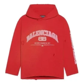 Maison Balenciaga kort luvtröja ”Cardi Red” 670946-TLVJ3-6441