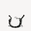 Malibu-armband i svart/vitt/glänsande silver Malibu-armband i svart/vitt/glänsande silver