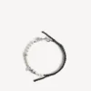 Malibu-pärlarmband/choker i svart/vitt/glänsande silver Malibu-pärlarmband/choker i svart/vitt/glänsande silver