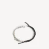 Malibu-pärlarmband/choker i svart/vitt/glänsande silver Malibu-pärlarmband/choker i svart/vitt/glänsande silver