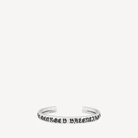 Melrose-armband för herr i antiksilver