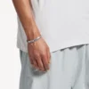 Melrose-armband för herr i antiksilver