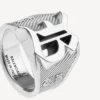 Melrose signetring i antiksilver