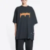 Metallica kortärmad T-shirt i oversized-passform ”Black Orange” 694576TMV880105