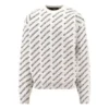 Mini Allover Logo Sweater ”White Black” 736247T32339054