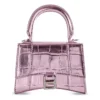 Mini Hourglass-väska med handtag ”Lilac” 664676-1S4NY-5304