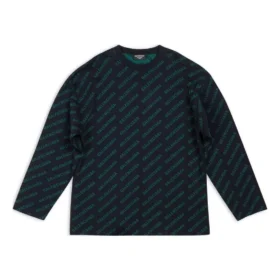 Mini-tröja med logo över hela plagget ”Mörkblågrön” 736247T32334301