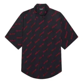 Minimal kortärmad tröja ”Black Red” 658841TKO521076