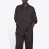 Minimal kortärmad tröja ”Black Red” 658841TKO521076