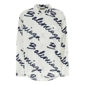 Minimalistisk kortärmad tröja med Scribble-logotyp ”White Navy” 681812TOLE99167
