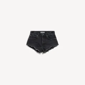 Minishorts för damer i marinblått/svart överfärgat