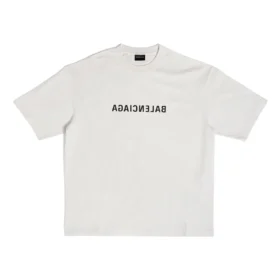 Mirror Balenciaga T-shirt, medium passform, ”Beige” 612966TNVV89784