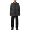 Mirror Padded Denim Jacket ”Dark Grey” 735744TBP471270