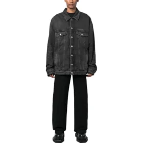 Mirror Padded Denim Jacket ”Dark Grey” 735744TBP471270