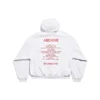 Music Archive Series Connected Zip Up Medium Fit Luvtröja ”Light Grey Red” 744457TQVA61561