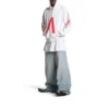Music Archive Series Connected Zip Up Medium Fit Luvtröja ”Light Grey Red” 744457TQVA61561