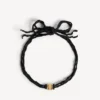 Nano-band-choker för damer i svart/glänsande guld Nano-band-choker för damer i svart/glänsande guld