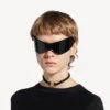 Nano-band-choker för damer i svart/glänsande guld Nano-band-choker för damer i svart/glänsande guld