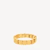 Nano mini-länkararmband för damer i glänsande guld