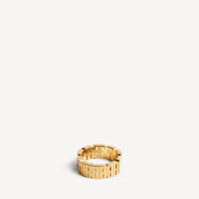 Nano mini-länkring för damer i glänsande guld