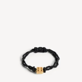 Nano Ribbon BB-armband för dam i svart/glänsande guld