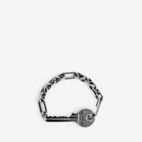 Neverlost-armband för män i antiksilver